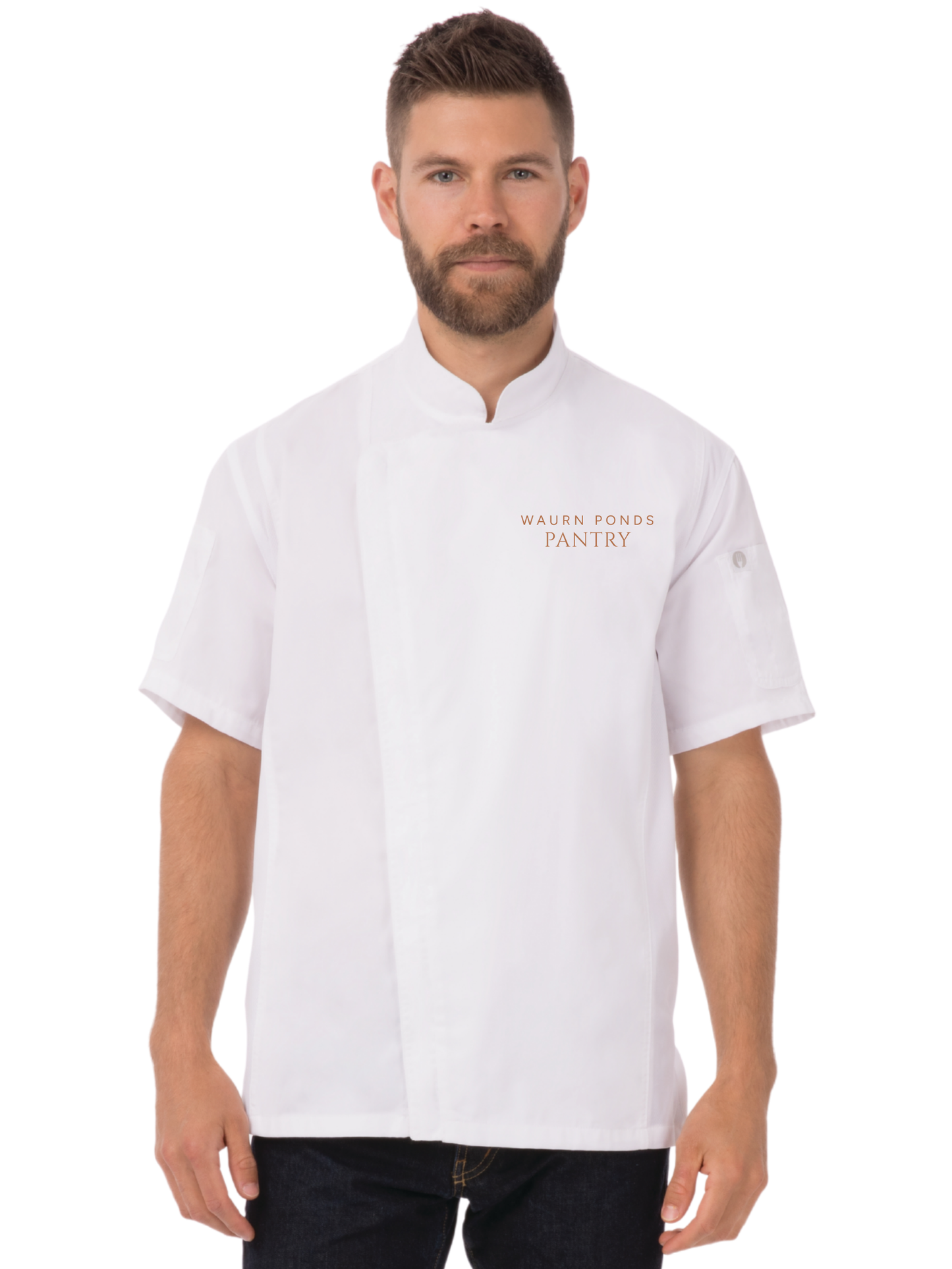 DU Springfield Men's Chef Jacket - Waurn Ponds Logo