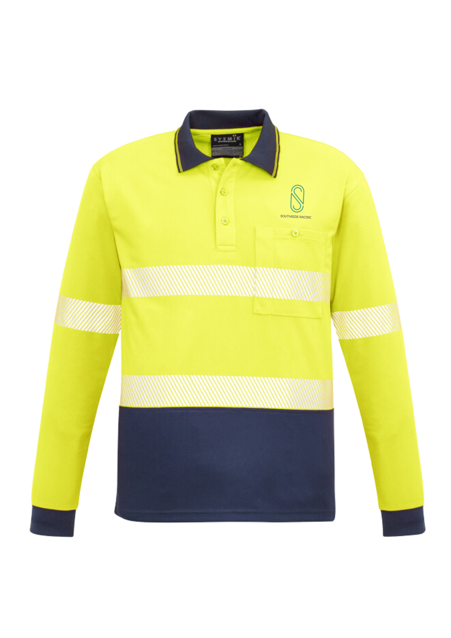 Unisex Hi Vis Segmented Tape Polo ZH530 - SSR