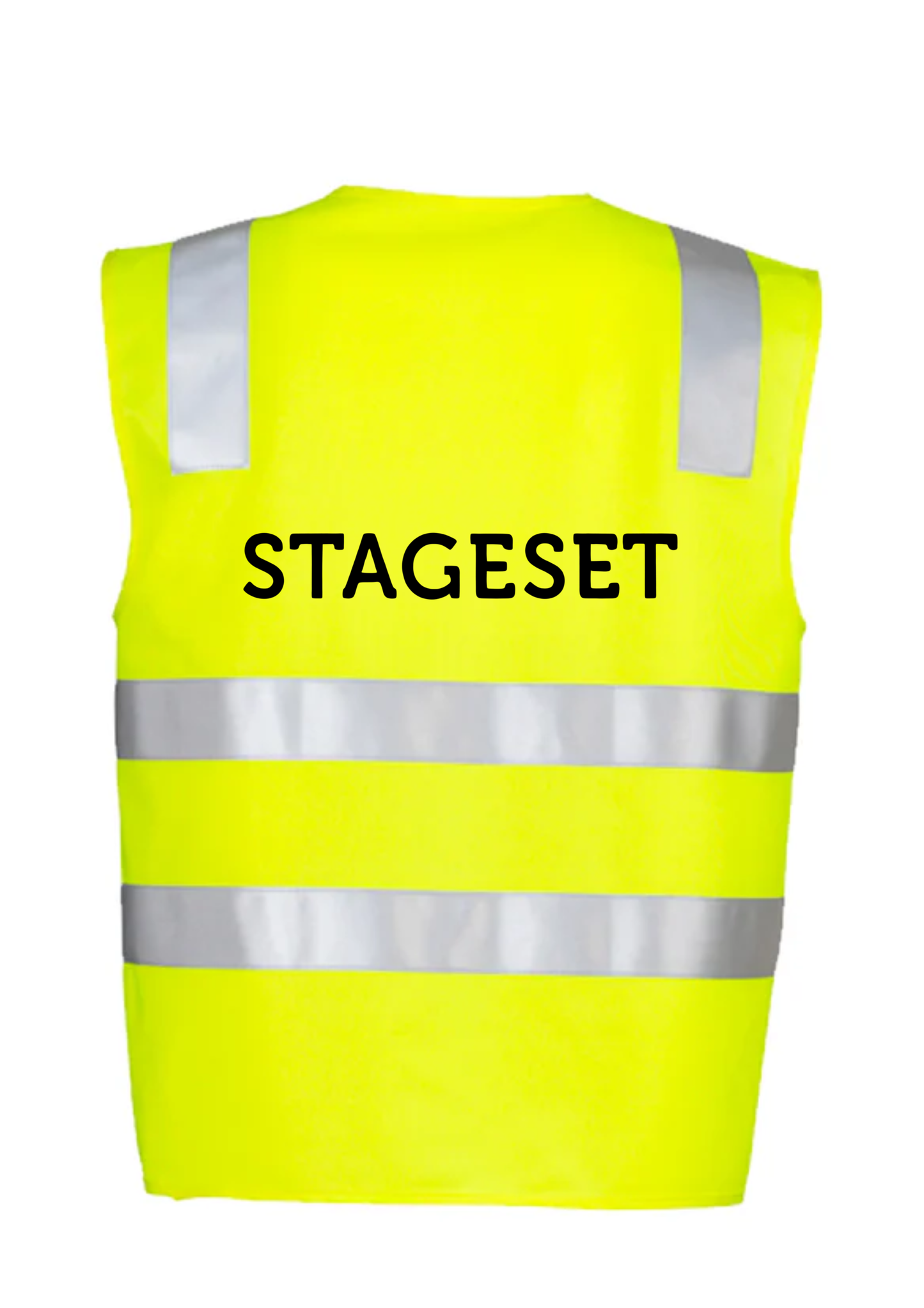 SS - Printed Unisex Hi Vis Basic Vest