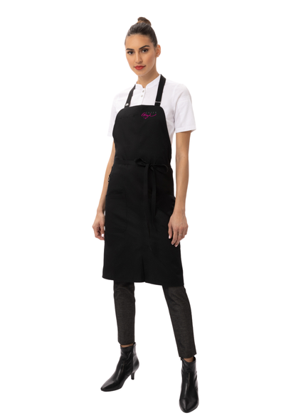 CG Brio Bib Apron- Black