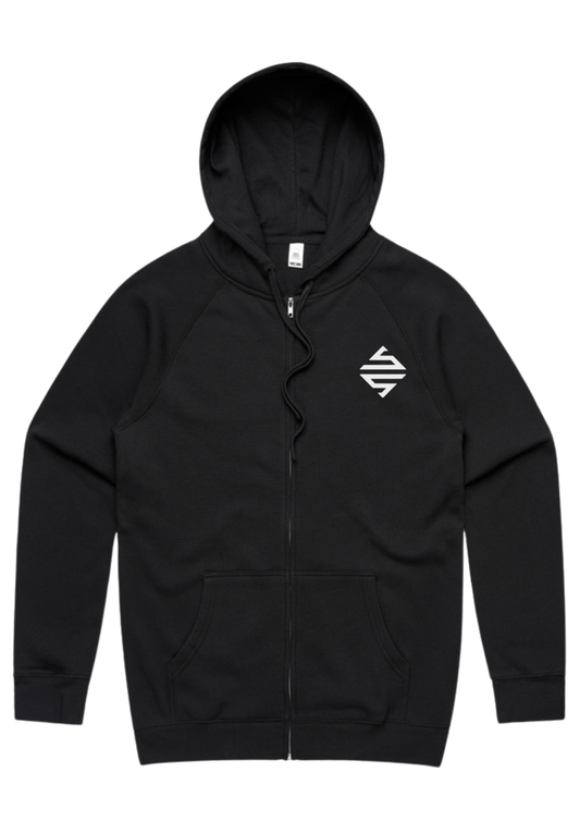 SS - Supply Zip Hood- Black