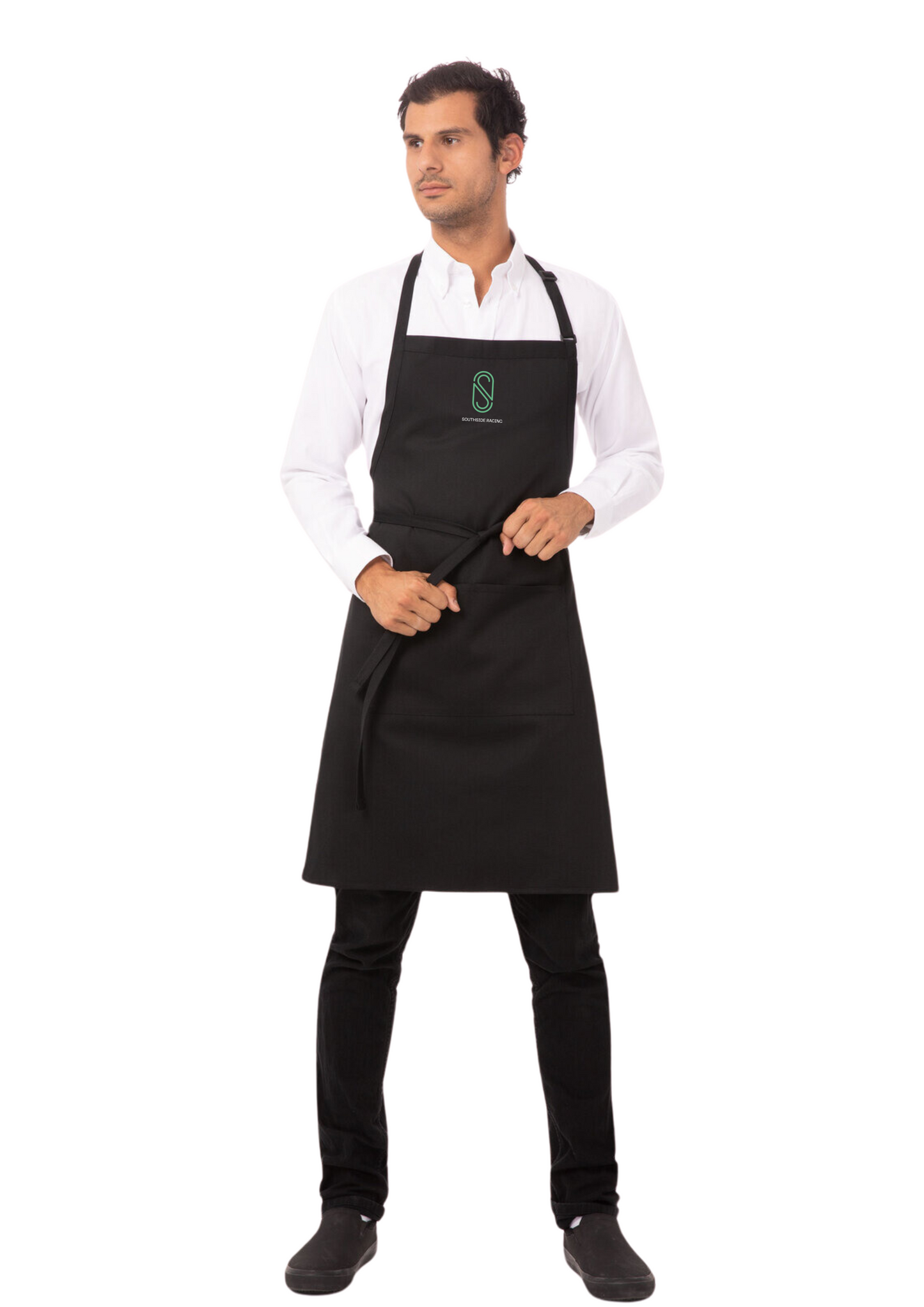 F8 Bib Apron - Black
