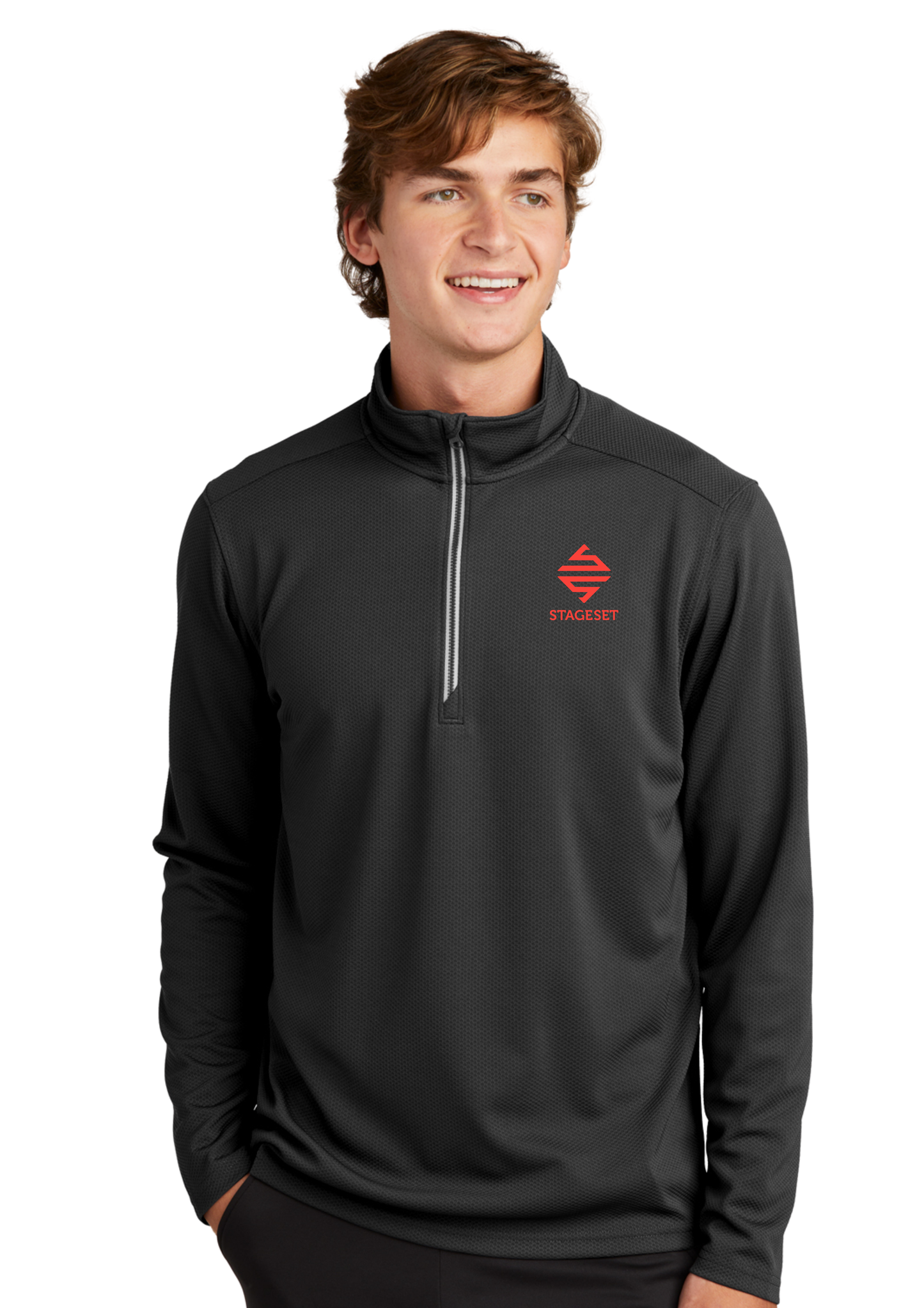 SS - Sport-Tek Sport-Wick Textured 1/4-Zip Pullover