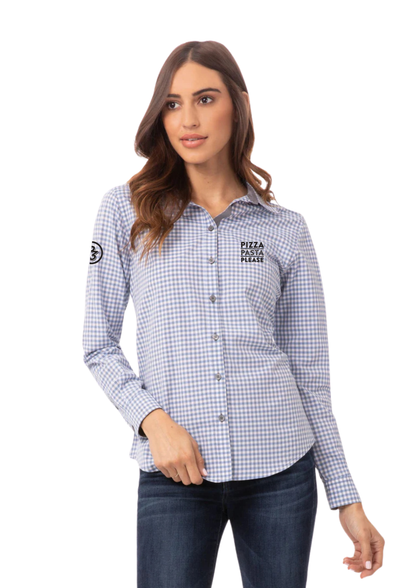 Modern Gingham Women's L/S Dress Shirt