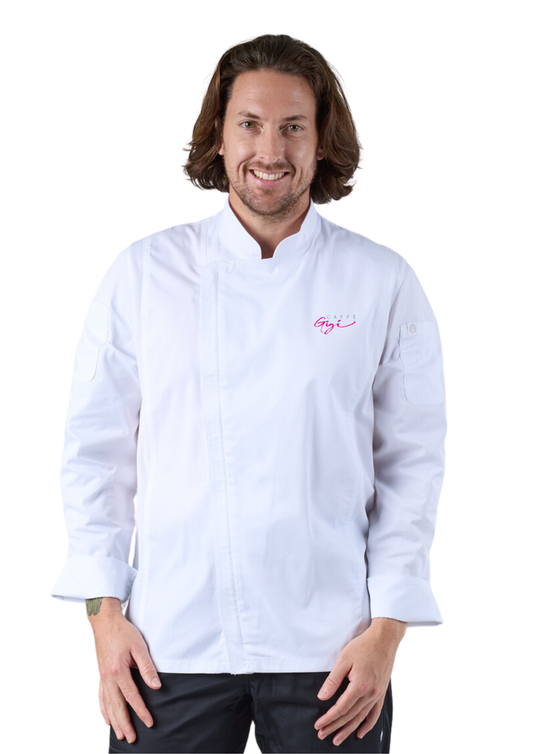 CG Hartford Men's Chef Jacket- White