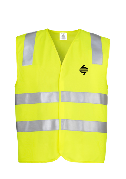SS - Printed Unisex Hi Vis Basic Vest