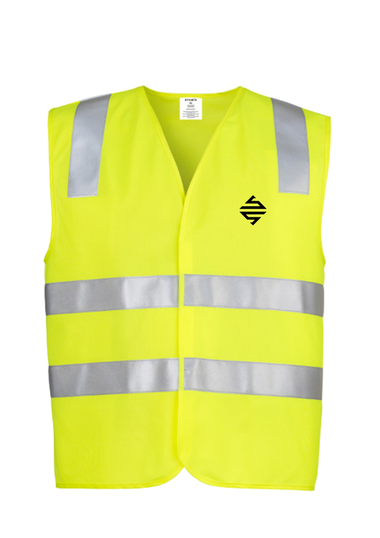 SS - Printed Unisex Hi Vis Basic Vest